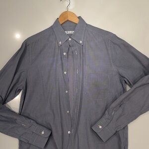 Loro Piana Men's Charcoal Button-Down Shirt